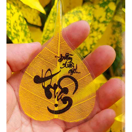 Lá Bồ Đề Vàng Ốp ĐT- Thuận